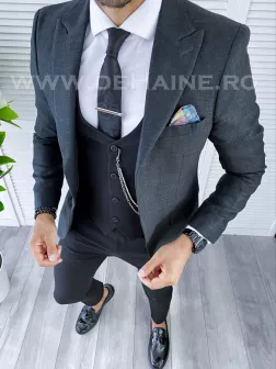 Sacou barbati gri petrol slim fit B5584 P20-2.2